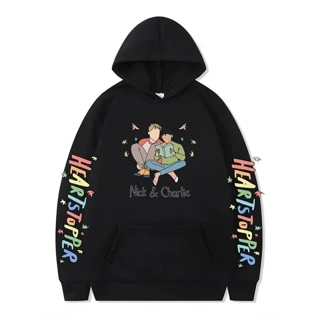 Heartstopper Hoodies & Sweatshirts Graphic Print Pullover Hoodie product detail image 4