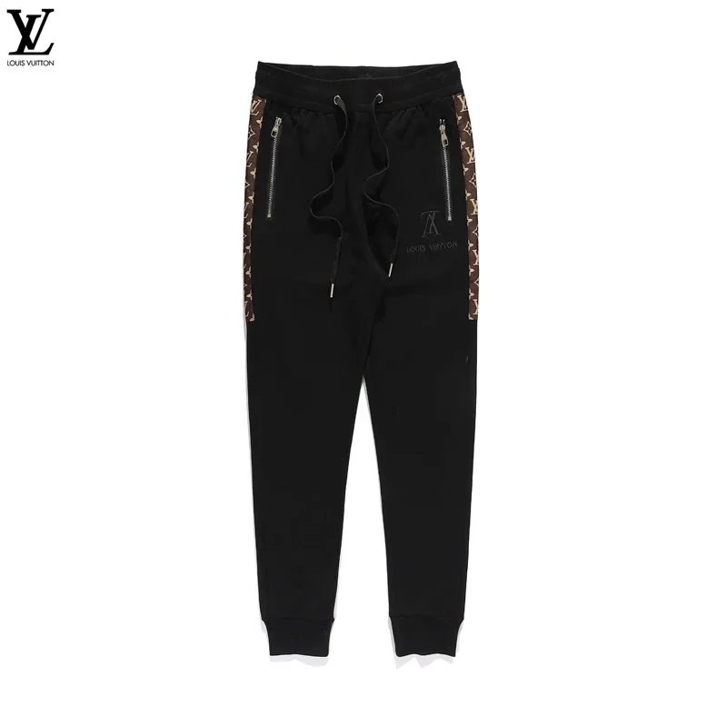 Louis Vuitton Monogram Stripe Sweatpants Black - 1