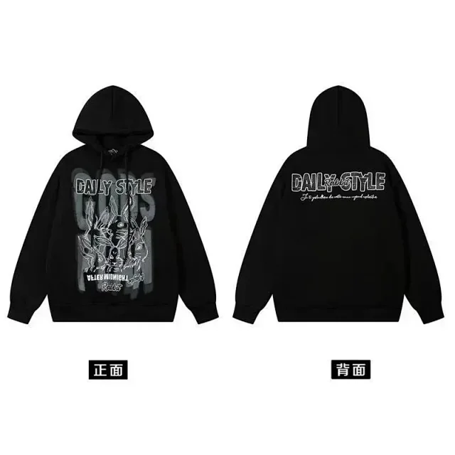 Unbranded Hoodies & Sweatshirts Graphic Print Pullover Hoodie product detail image 6