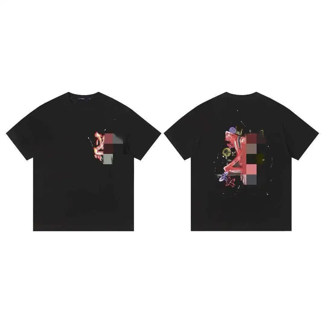 Balenciaga T-Shirts Short-Sleeve Graphic Print — 601 black