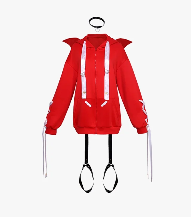 Unbranded Matching Sets Needy Streamer Overload Cosplay Hoodie Costume Set product detail image 3