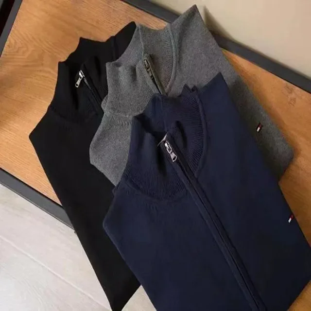 Tommy Hilfiger Knitwear Crewneck, striped and zip-neck knit sweaters product detail image 2