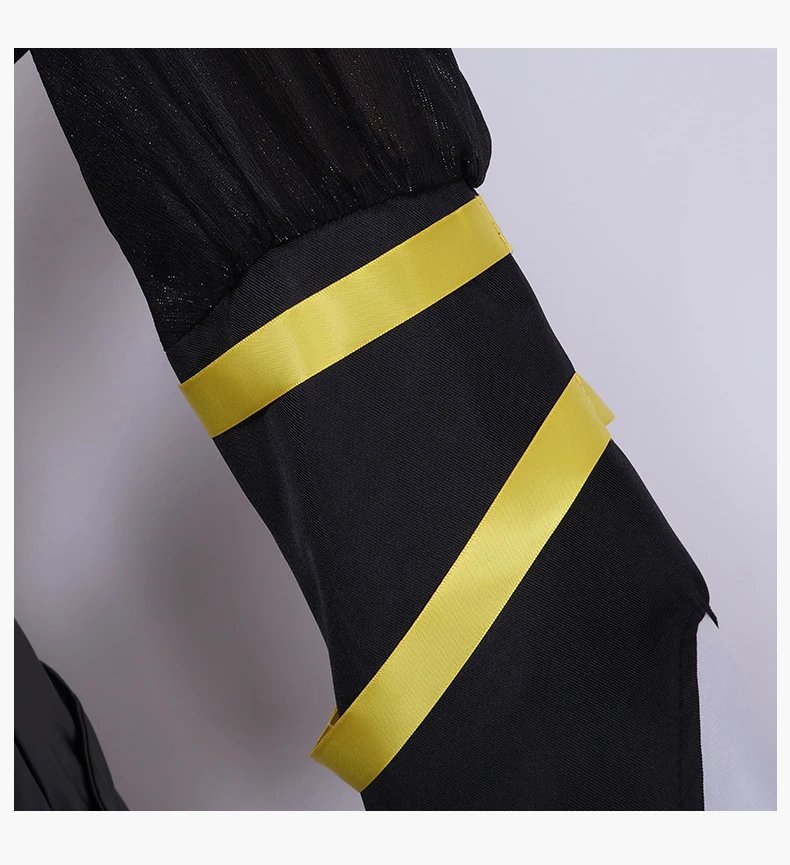 Design Hatsune Miku Xiao Liangxiong (Jing Yin Lian) Cosplay Costume Set Black White Yellow - 10