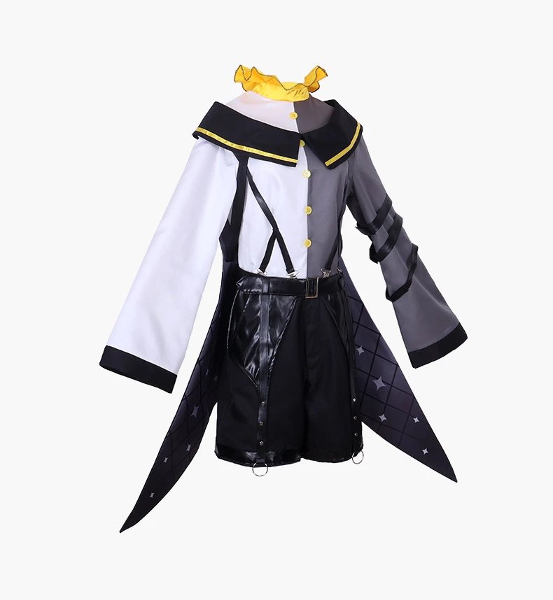 Design Hatsune Miku Xiao Liangxiong (Jing Yin Lian) Cosplay Costume Set Black White Yellow - 18