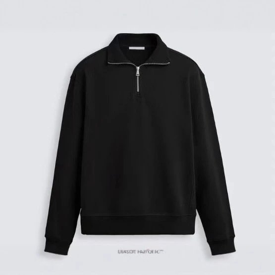 Unbranded Hoodies & Sweatshirts Half-Zip Collared Sweatshirt image 5
