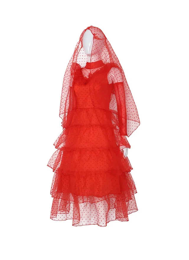 Unbranded Dresses Lydia Gothic Dress Set with Veil and Arm Sleeves product detail image 2