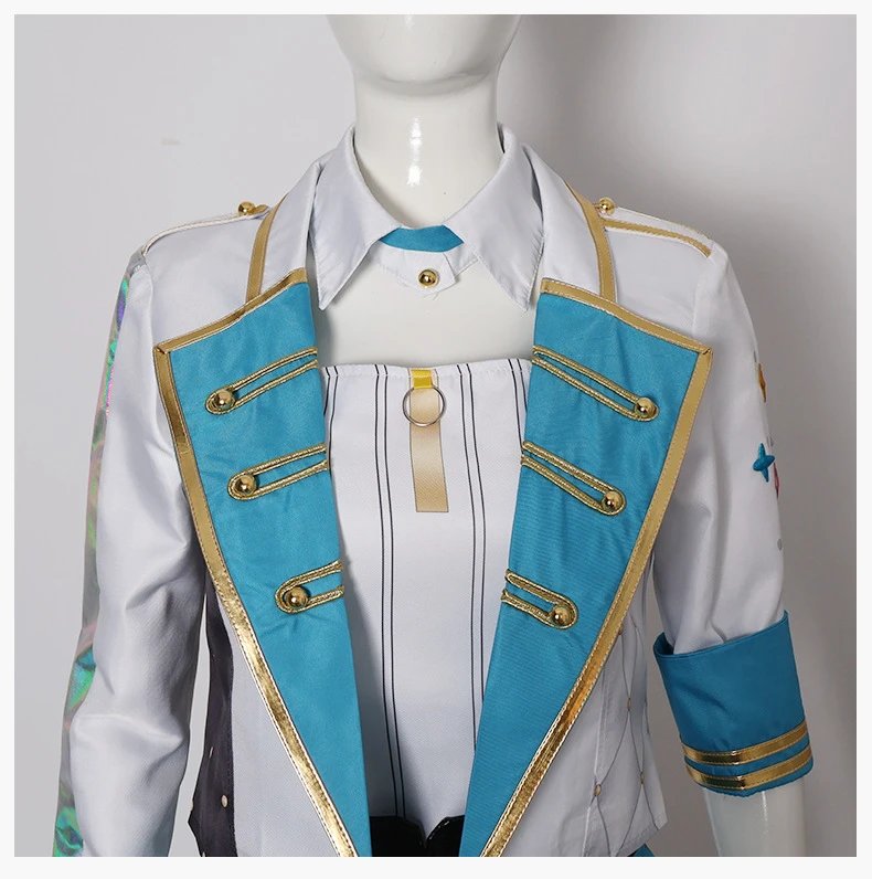 Design World Plan (Bai Shihan) 5th Anniversary Thank You Event Cosplay Costume Set White Blue Gold Sets - 30