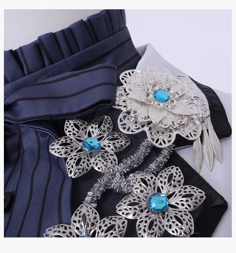 Design World Plan (Caoyao Ningning) Cosplay Costume Set White Purple Formal Outerwear Sets - 11