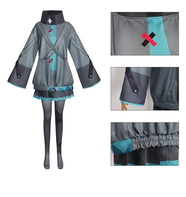 Unbranded Matching Sets Hatsune Miku Movie Version Cosplay Costume Set product detail image 4