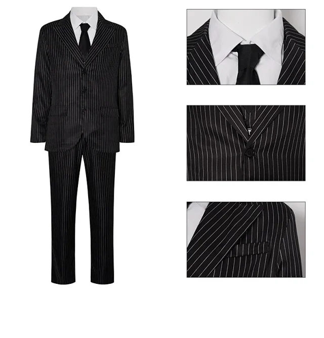 Unbranded Black Pinstripe Costume Suit product detail image 14