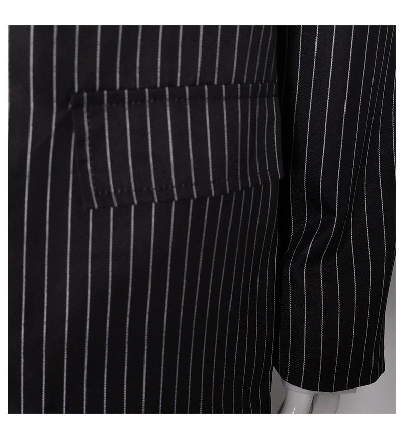 Design Pinstripe Suit Set Black - 23