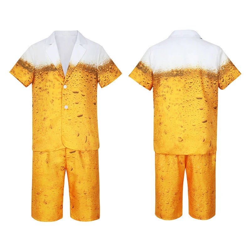 Unbranded Matching Sets Beer Print Costume Set image 2