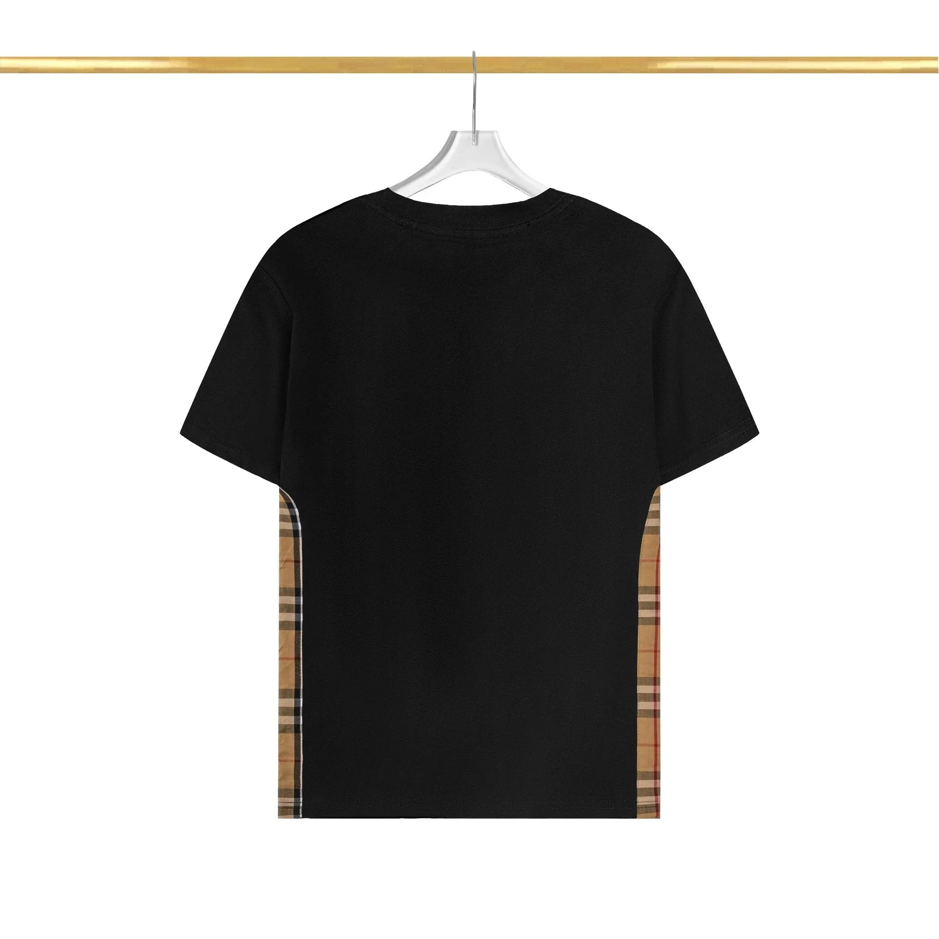 Burberry T-Shirts Side check panel T-shirt with B chest patch image 3