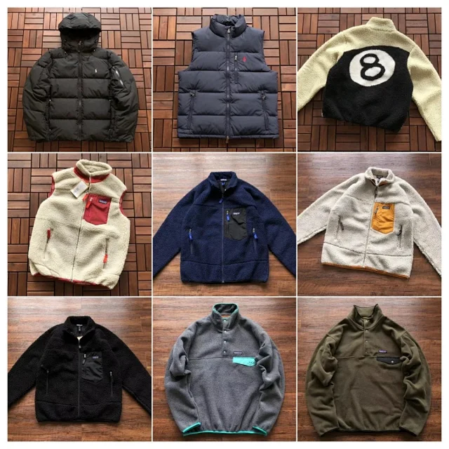 Patagonia Mixed fleece and puffer outerwear styles product detail image 1