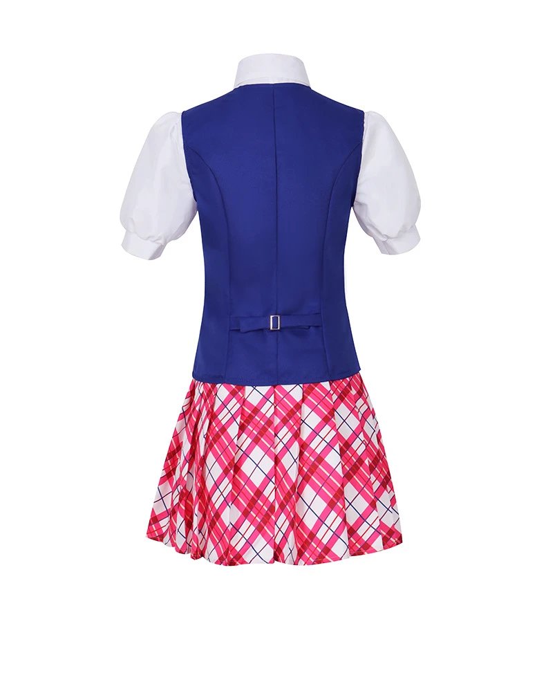 Design Barbie Princess x Delancey Set Navy Blue and Pink Plaid School Uniform Set Sets - 15