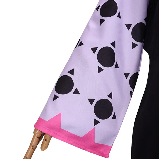 Unbranded Jumpsuits Black and lavender split moon-and-sun cosplay jumpsuit with matching headscarf product detail image 7