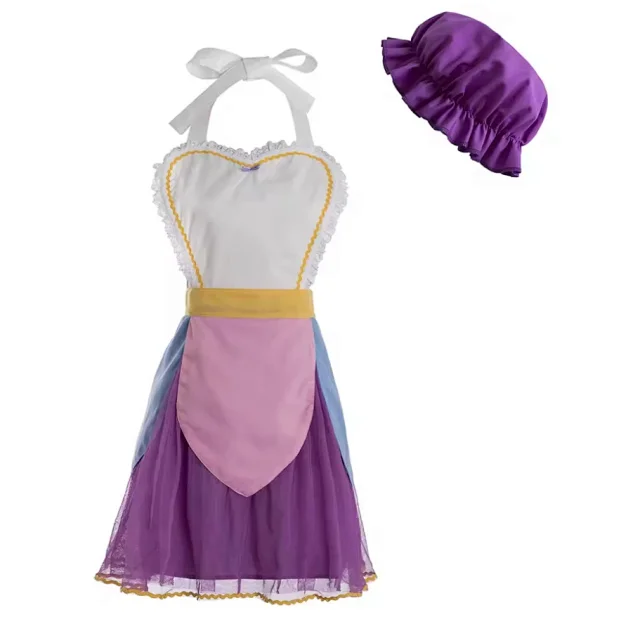 Unbranded Dresses Purple and pink princess cosplay dress with lace trim tulle skirt product detail image 3