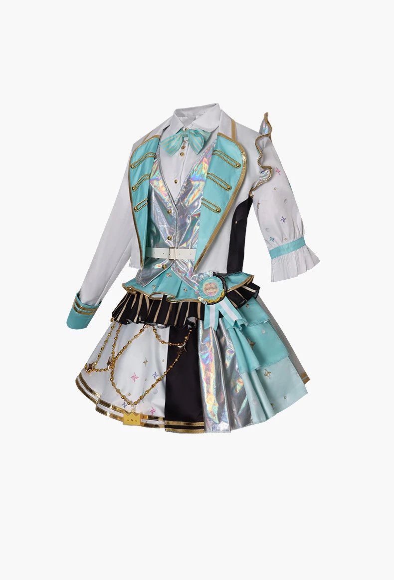 Design World Plan (Tian Ma Si) 5th Anniversary Gratitude Concert Costume Set White Yellow Holographic Performance Outfit - 16