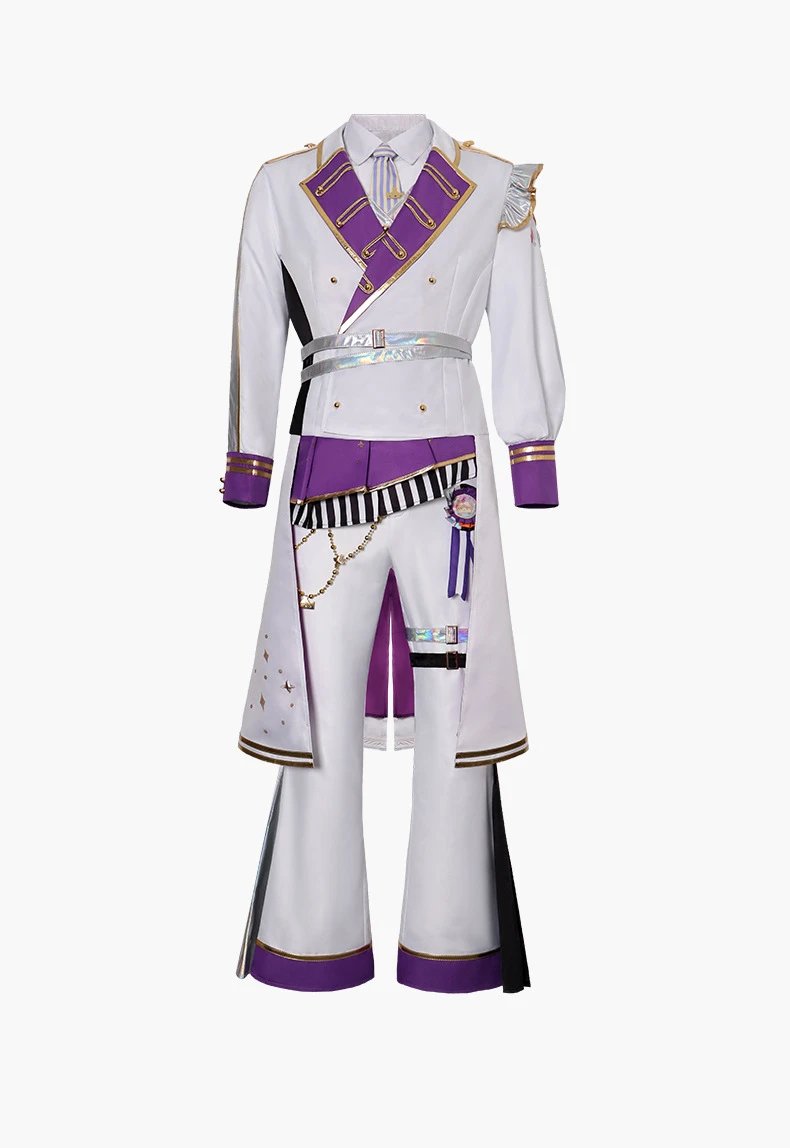 Design World Plan (Tian Ma Si) 5th Anniversary Gratitude Concert Costume Set White Yellow Holographic Performance Outfit - 28