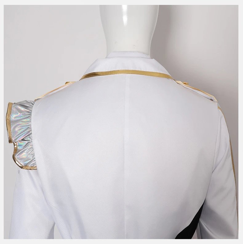 Design World Plan (Tian Ma Si) 5th Anniversary Gratitude Concert Costume Set White Yellow Holographic Performance Outfit - 36