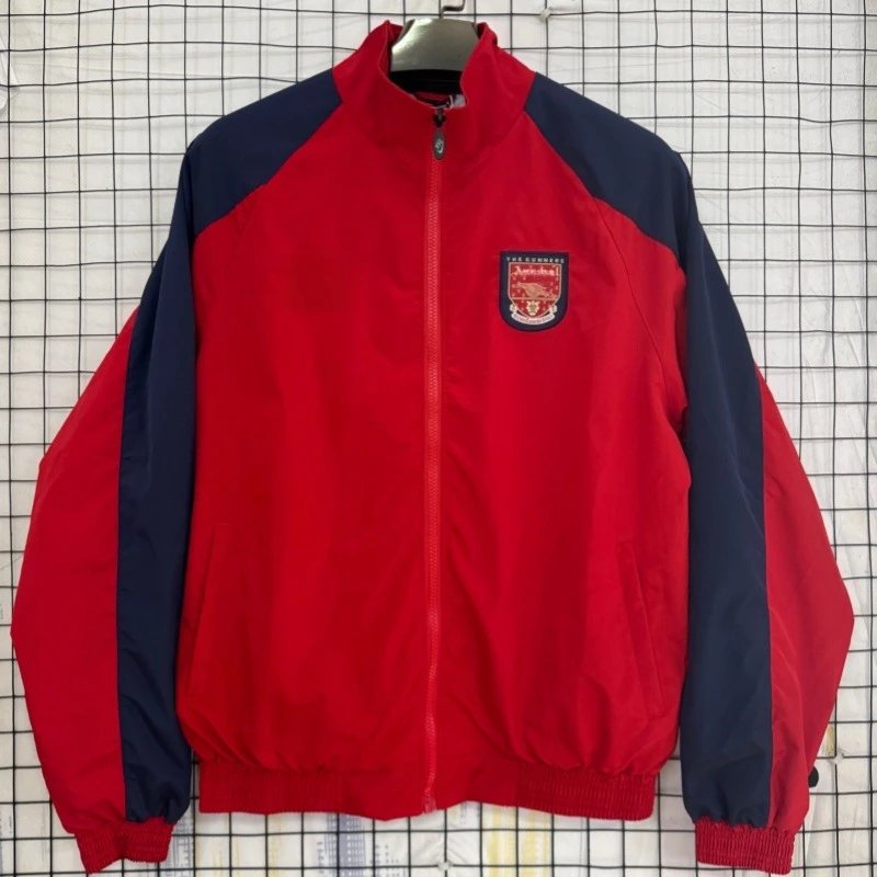 Unbranded Jackets Zip-Front National Football Team Track Jacket — Arsenal 96-97 Red
