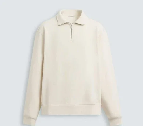 Unbranded Hoodies & Sweatshirts Half-Zip Collared Sweatshirt product detail image 7