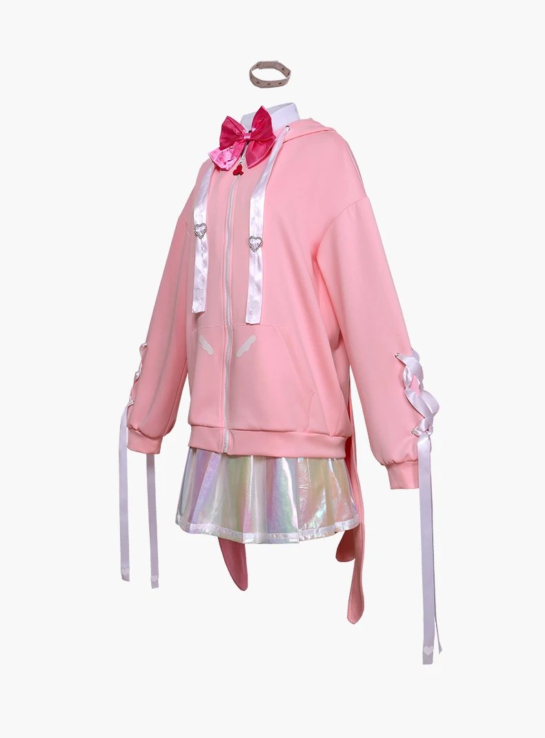 Design Red Hoodie Set with Dorsal Wing and Leg Straps - 16
