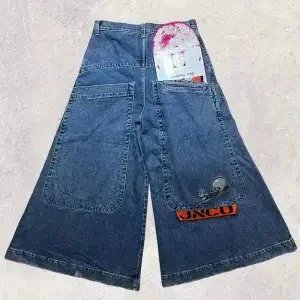 Unbranded Jeans Graphic Print Straight-Leg — 26
