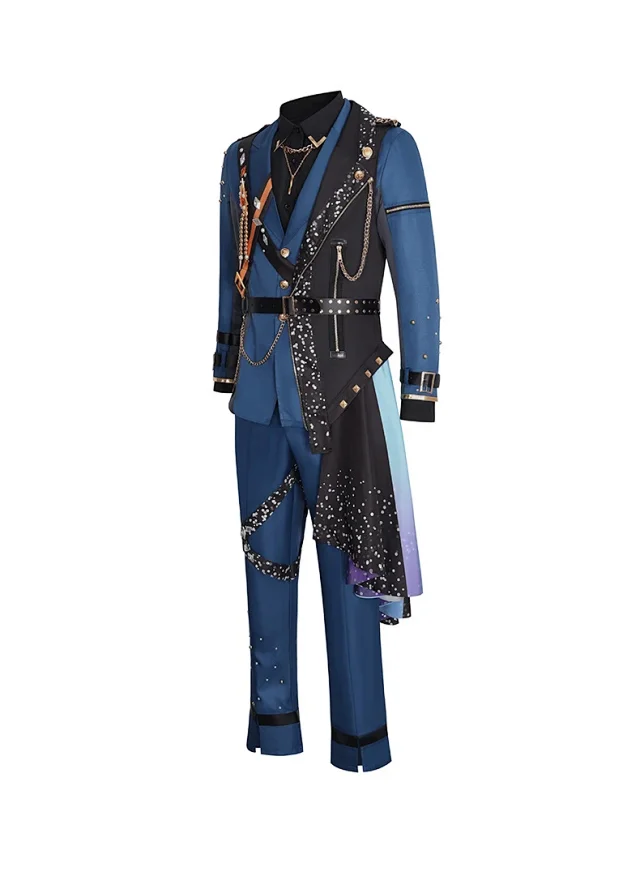 Unbranded Matching Sets Blue embellished performance costume set product detail image 7