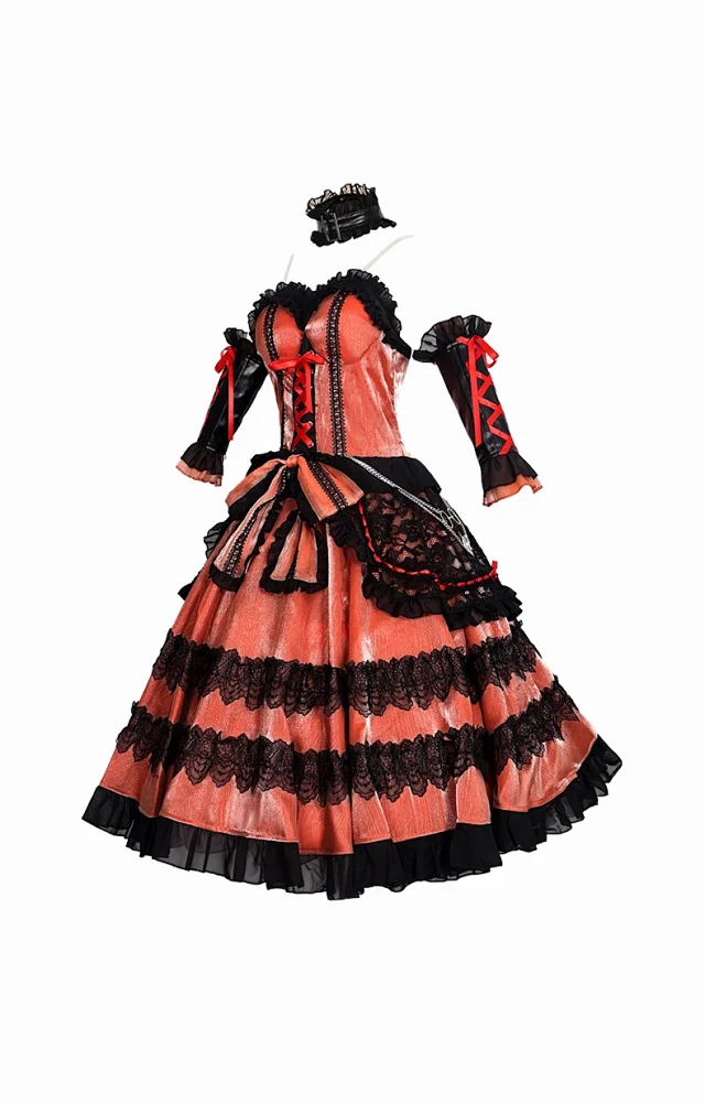 Unbranded Dresses Date A Live Kurumi Tokisaki cosplay dress set product detail image 5