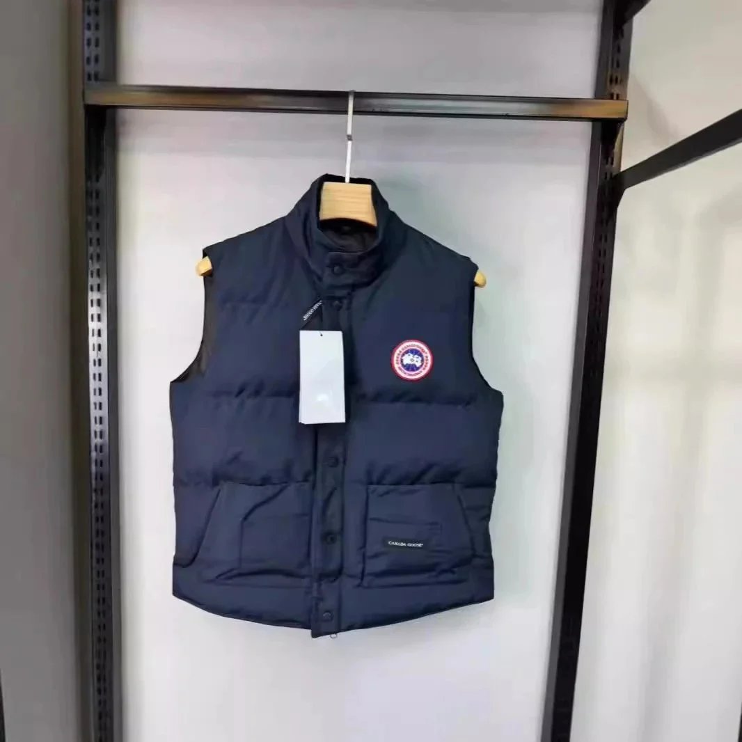 Canada Goose Vests Quilted stand-collar puffer vest with snap front and patch pockets image 4