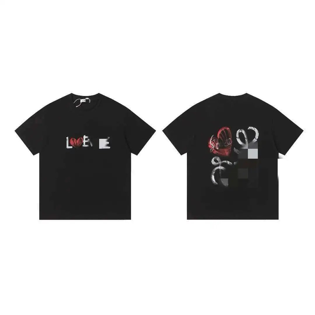 Balenciaga T-Shirts Short-Sleeve Graphic Print — 614 black