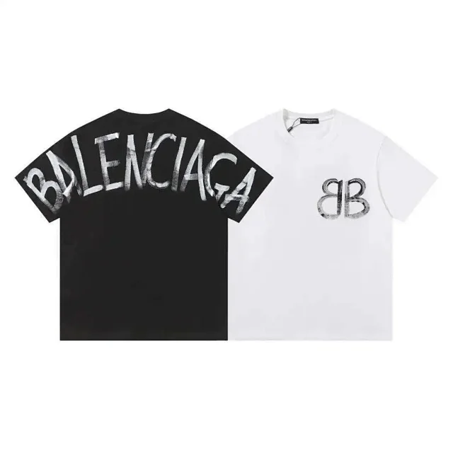 Balenciaga T-Shirts Short-Sleeve Graphic Print product detail image 5