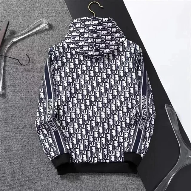 Dior Tracksuits Oblique logo-print zip track jacket and joggers product detail image 4