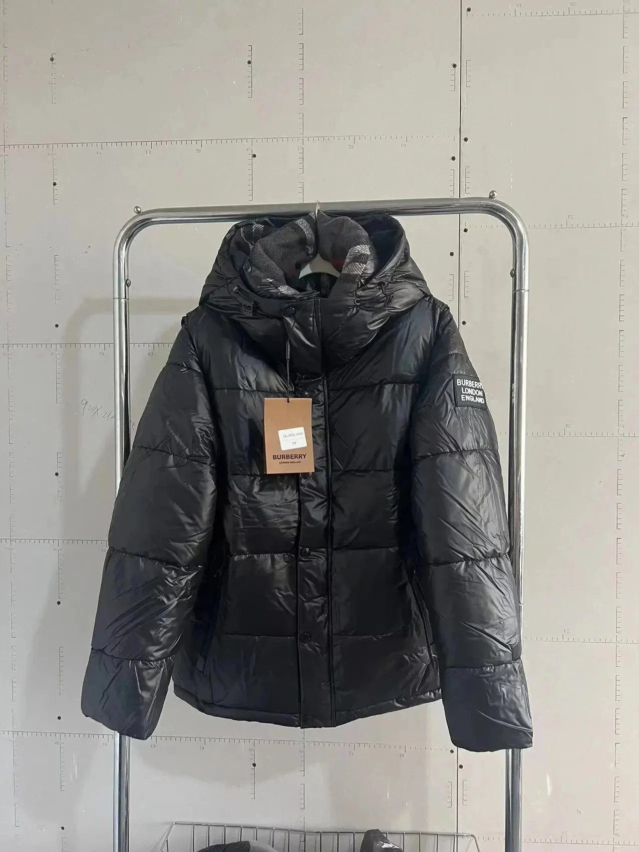 Moncler Down Jackets Hooded shiny puffer jacket image 14
