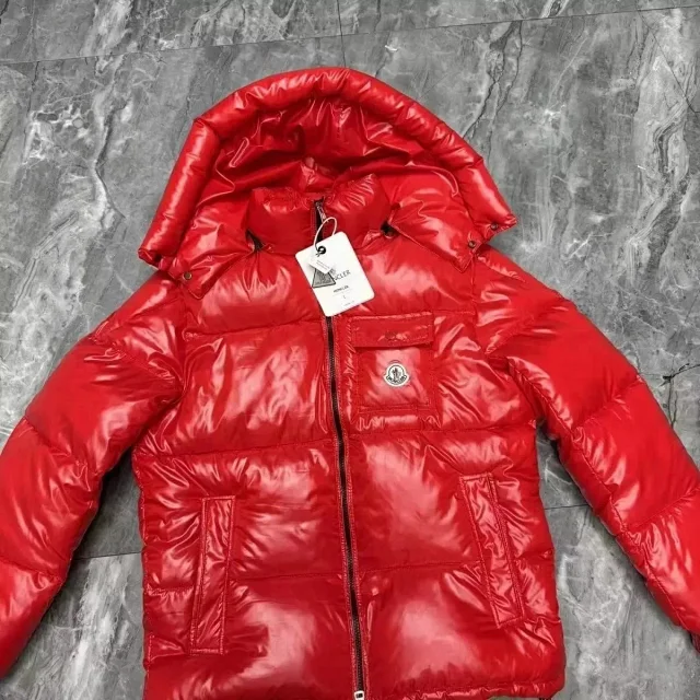 Moncler Down Jackets Hooded shiny puffer jacket product detail image 10