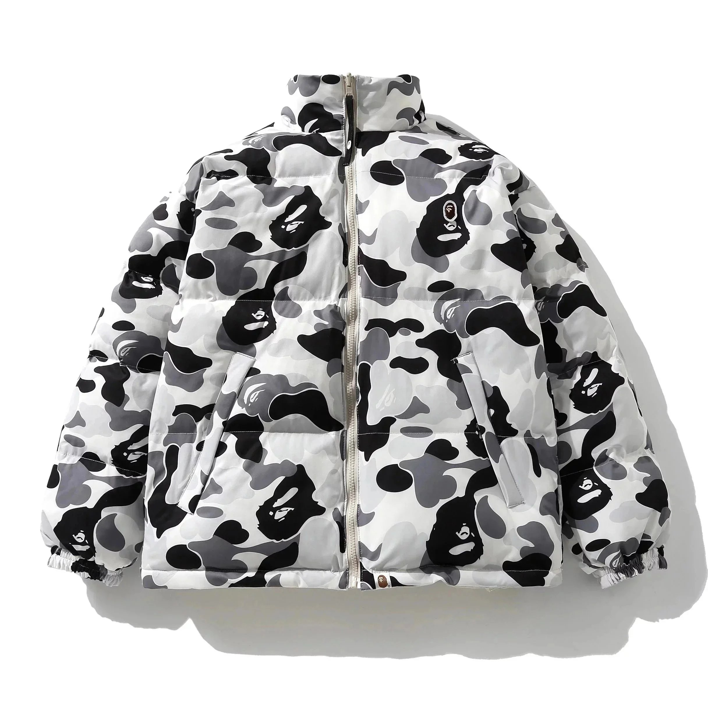 Moncler Down Jackets Hooded shiny puffer jacket — A75(KKNZ)-3