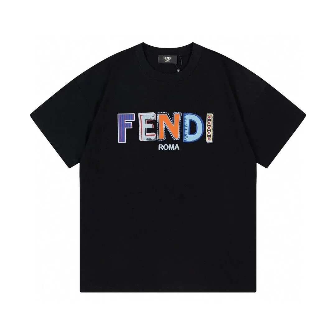Fendi T-Shirts Short-Sleeve Logo Graphic T-Shirt — 19