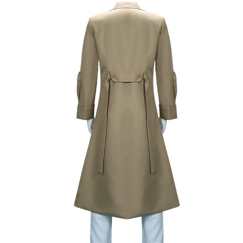 Design Trench Coat Beige Outerwear - 13