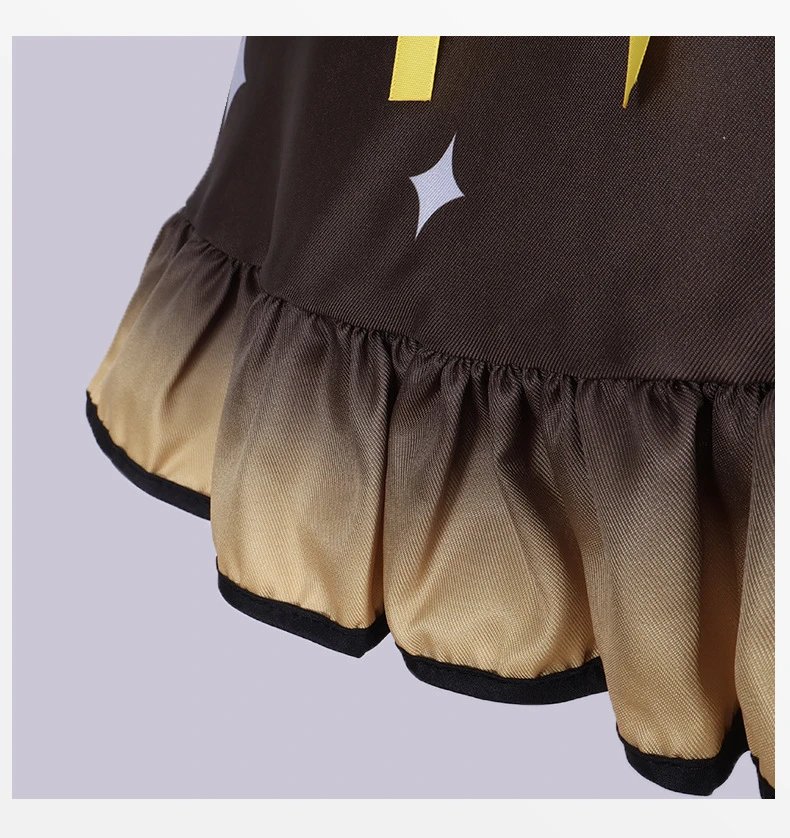 Design Hatsune Miku Xiao Liangxiong (Jing Yin Lian) Cosplay Costume Set Black White Yellow - 13