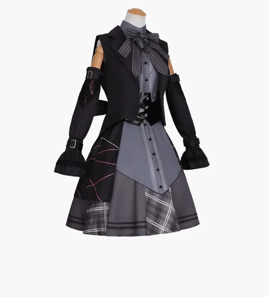 Design Alfred Binet Real Winter Suit Black Gothic Lolita Dress Set Dress - 8