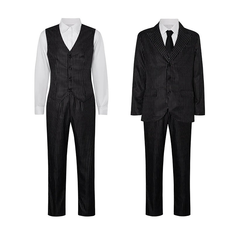 Unbranded Black Pinstripe Costume Suit image 3