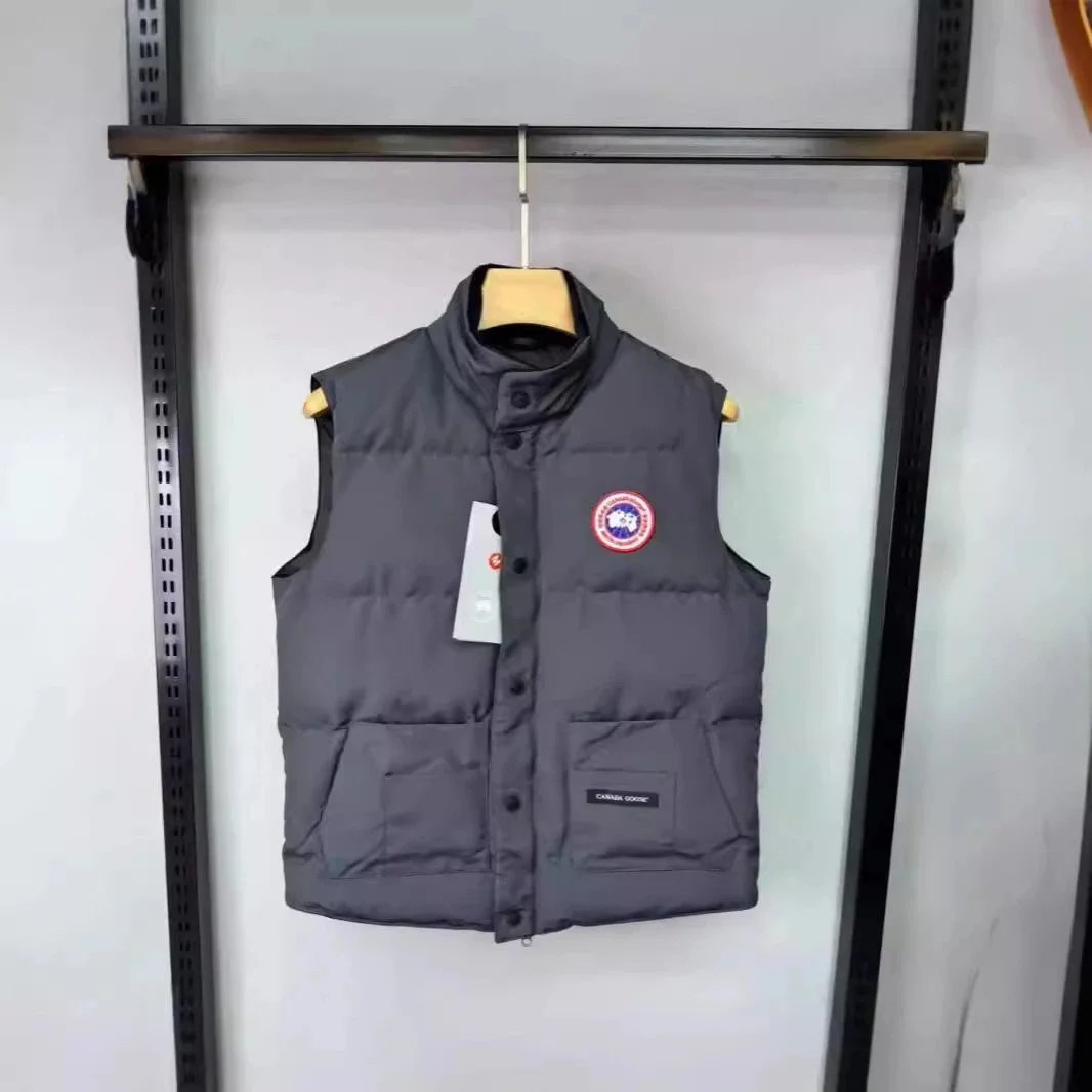 Canada Goose Vests Quilted stand-collar puffer vest with snap front and patch pockets image 5