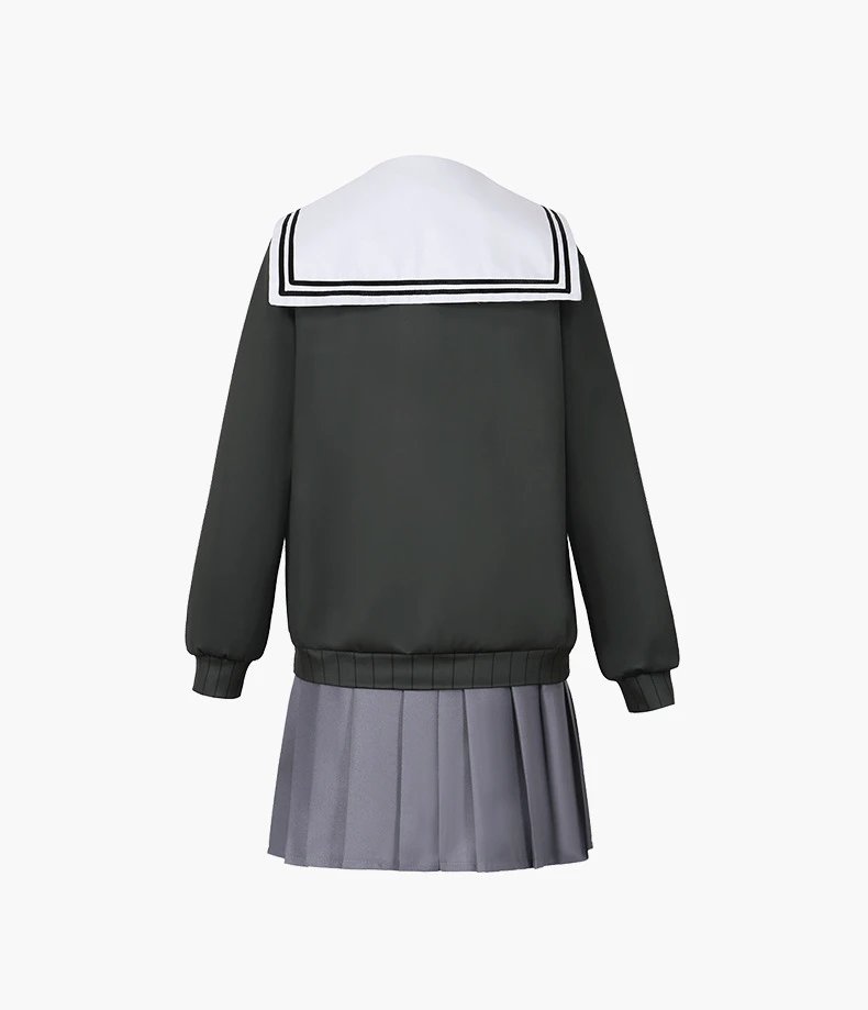 Design Sailor Uniform Set Gray and Black with Red Bowtie Sets - 9