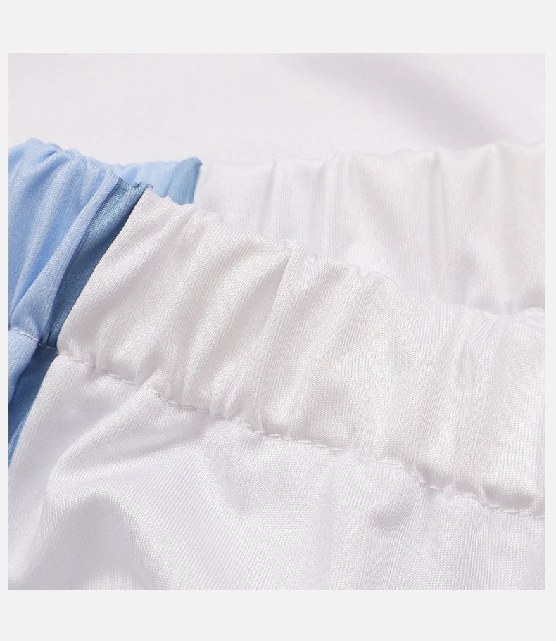Design Teiko High School Basketball Jersey Set White / Blue - 11