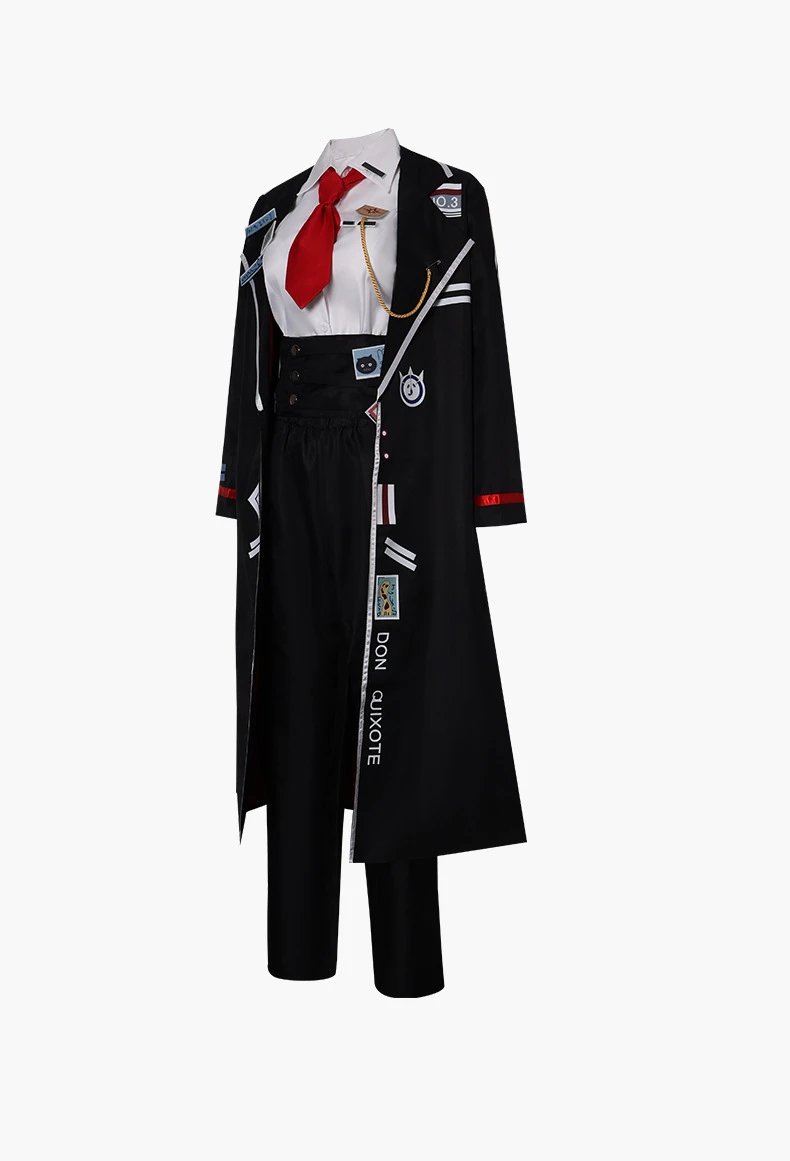 Design A2519# Tang Guo De Cosplay Costume Set Black / White / Red - 5