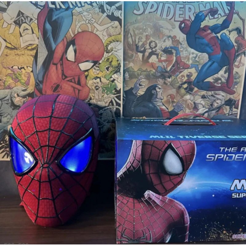 Spider-Man Uncategorized Electronic Movable-Eye Costume Mask — Extraordinary spider headgear (narrow)-without lights electric-ring remote control-gift box packaging