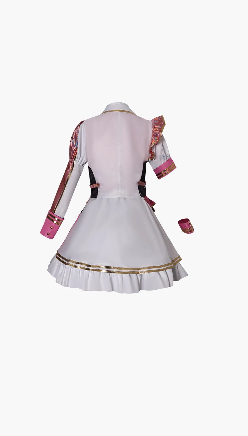 Design World Plan (Tian Ma Si) 5th Anniversary Gratitude Concert Costume Set White Yellow Holographic Performance Outfit - 7