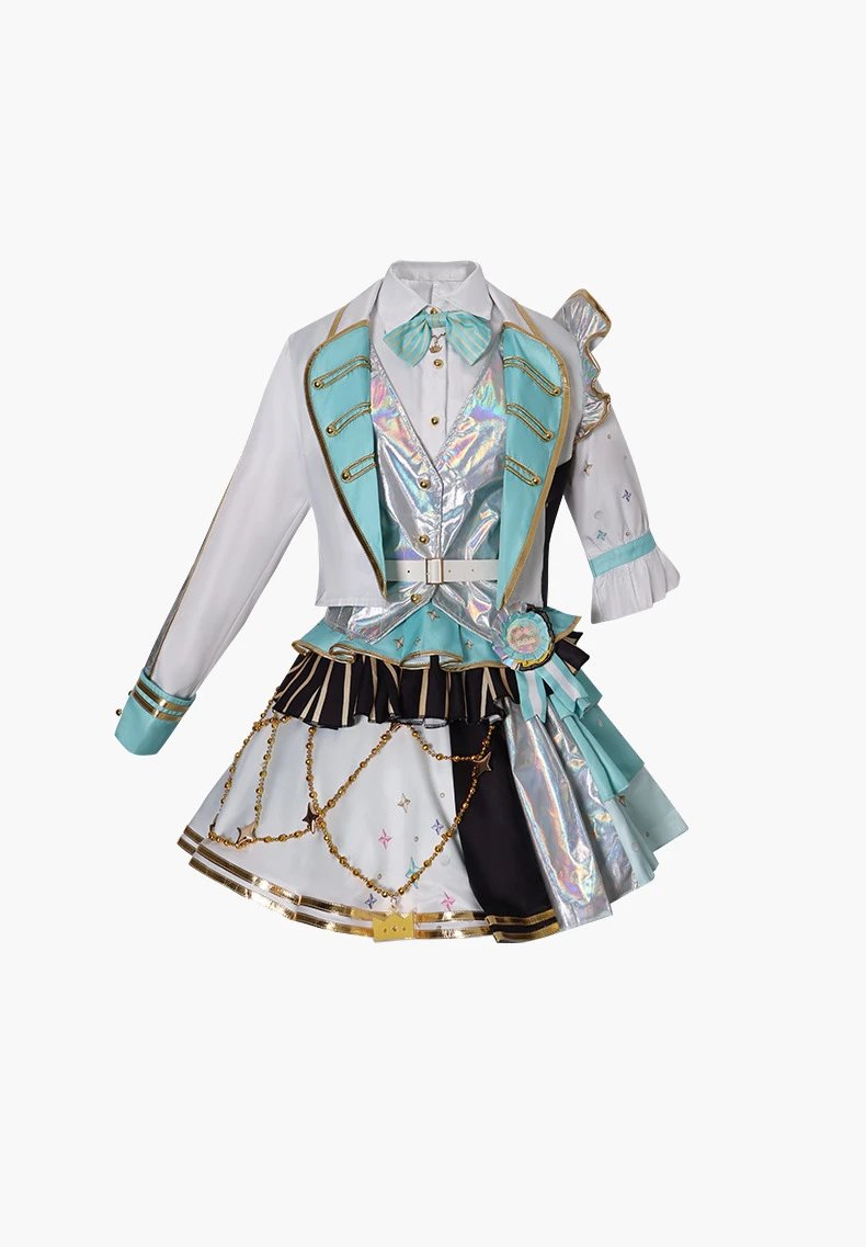 Design World Plan (Tian Ma Si) 5th Anniversary Gratitude Concert Costume Set White Yellow Holographic Performance Outfit - 15