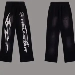 Hellstar Trousers Graphic Drawstring Wide-Leg image 4